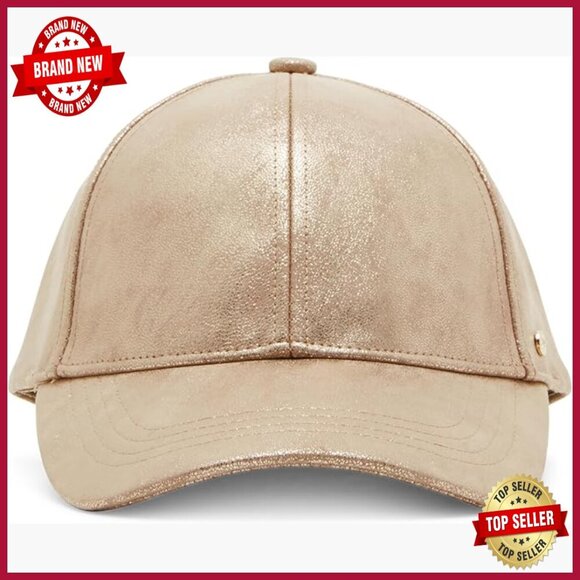 Distressed Metallic Baseball Hat Adjustable Closure Everyday Wear